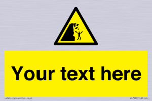 Custom Warning unstable cliff